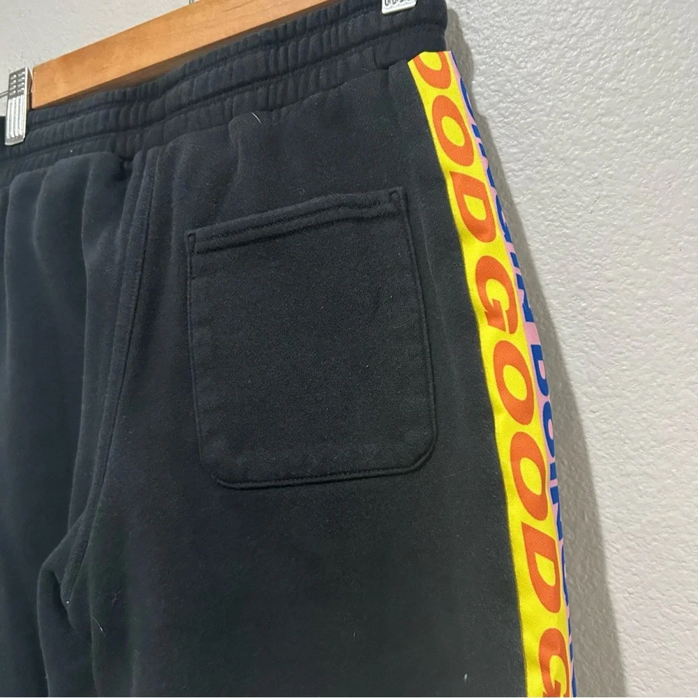 H&M Black Athletic Shorts with Neon Accent Side Panels Lakwena
